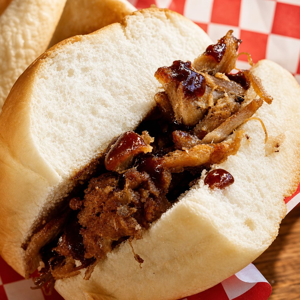 Killer Kalua Pork Sandwich (Ka-loo-ah) (Menehune).